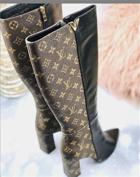 louis vuitton knee high boots|louis vuitton combat boots heel.